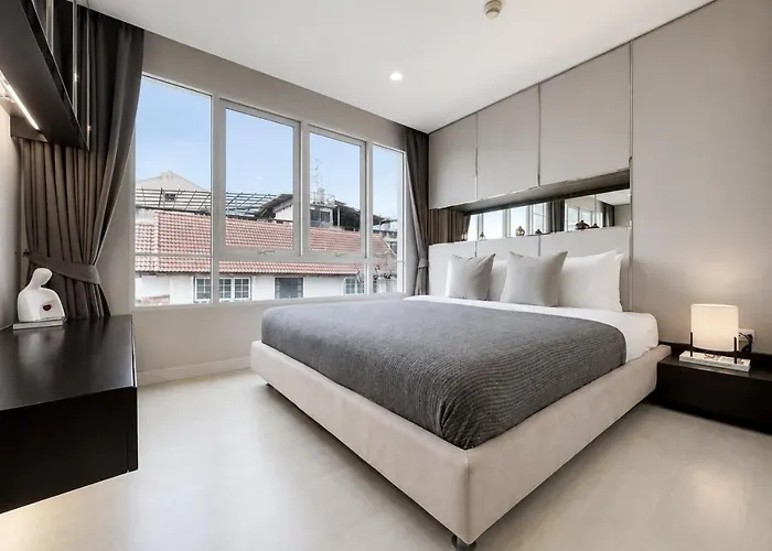 Modern Near Iconsiam L Steps To Bts Krung Thon Buri L Ultra Fast Wifi 度假居 *